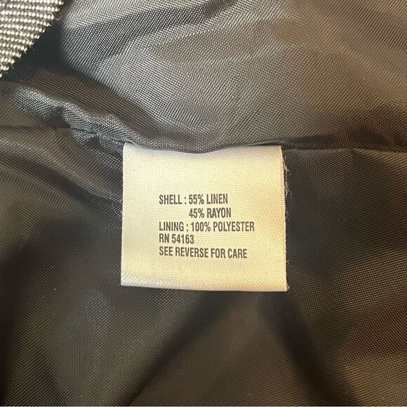 Calvin Klein Linen Blend Gray Jacket Blazer 10 Petite 10P - Picture 8 of 8